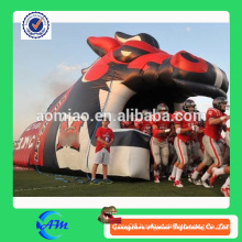PVC cheap inflatable rugby toy tunnel rental baseball inflatable sports tunnel for sale